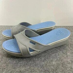 CROCS Women’s Crocband Wedges flip flop Size 8